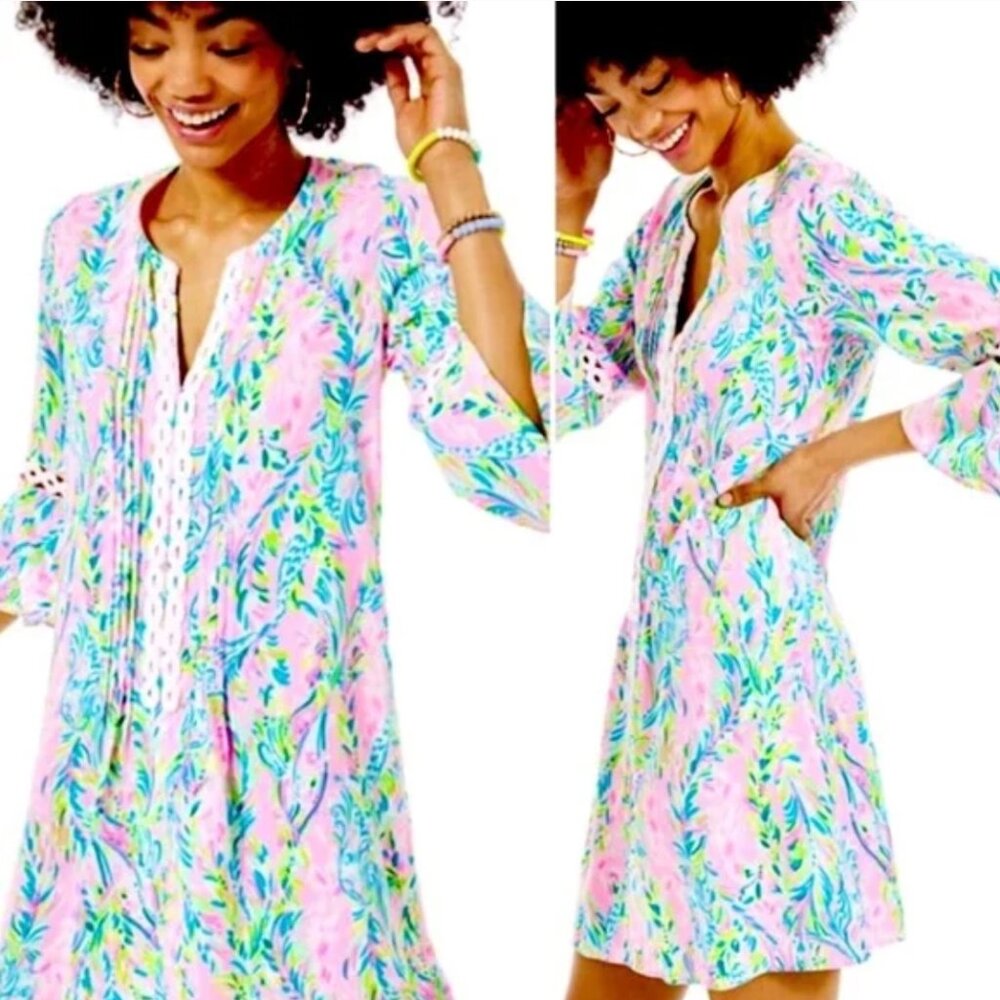 NWOT Lilly Pulitzer Hollie Tunic Shift Dress Sz L